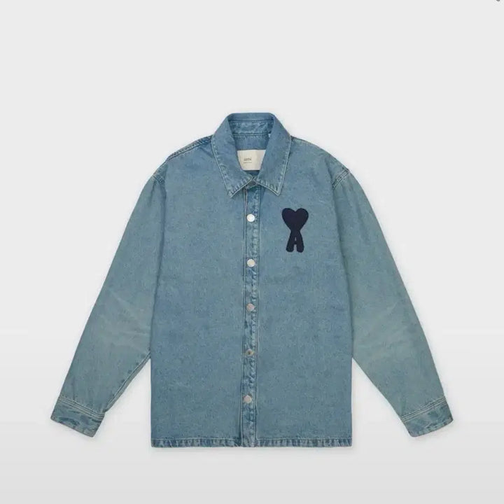 [BUNJANG] AMI Big Heart Logo Overshirt / 아미 빅 하트로고 오버셔츠