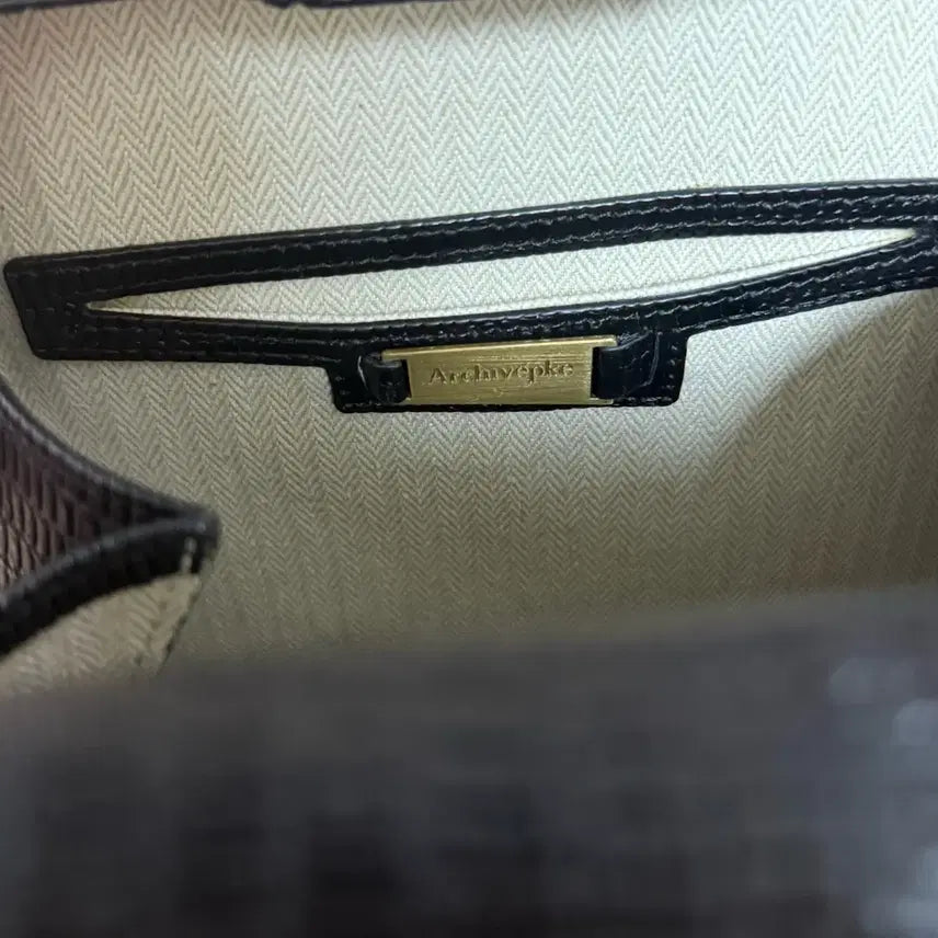 [BUNJANG] Archivepke Sheltin Bag Lizard Black / 아카이브앱크 쉘틴백 리자드 black