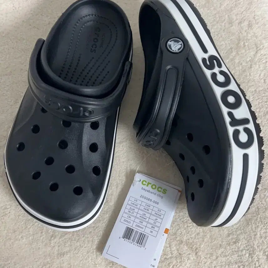 [BUNJANG] Crocs Bayaband Black Sandals / M5/W7 크록스바야밴드 블랙240사이즈