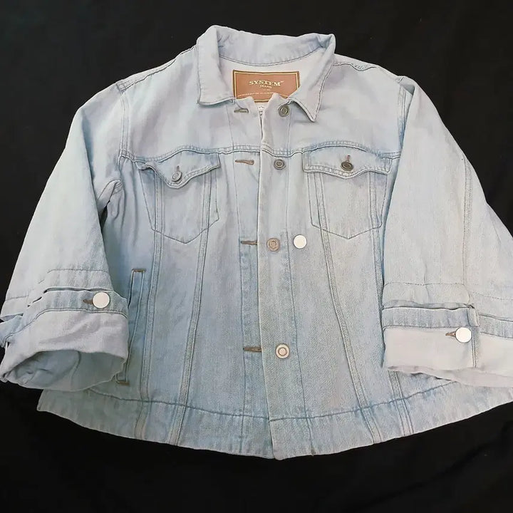 [BUNJANG] System Italy Cotton Denim Jacket / 이탈리아 코튼 시스템  데님 자켓 ,하이엔드 감성