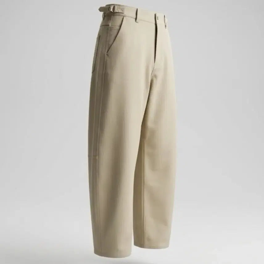 [BUNJANG] LAKE Side Buckle 100% Cotton Pants / 여성F/ 국내제작 LAKE 사이드 버클 면100 코튼 팬츠BG 21-97