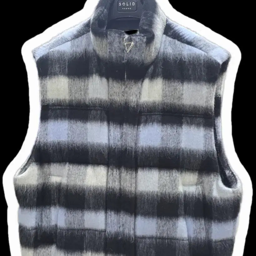 [BUNJANG] SOLID HOMME Check Padded Vest / SOLID HOMME 체크 패딩 베스트 52(110)
