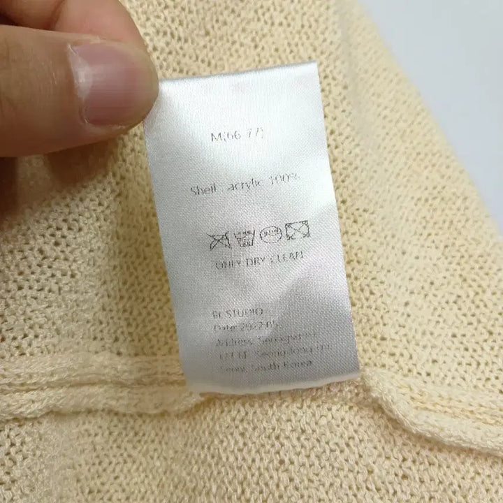 [BUNJANG] 로렌하이 22SS 크롭 반팔 니트 부클 66 / 로렌하이 22SS 크롭 반팔 니트 부클 66