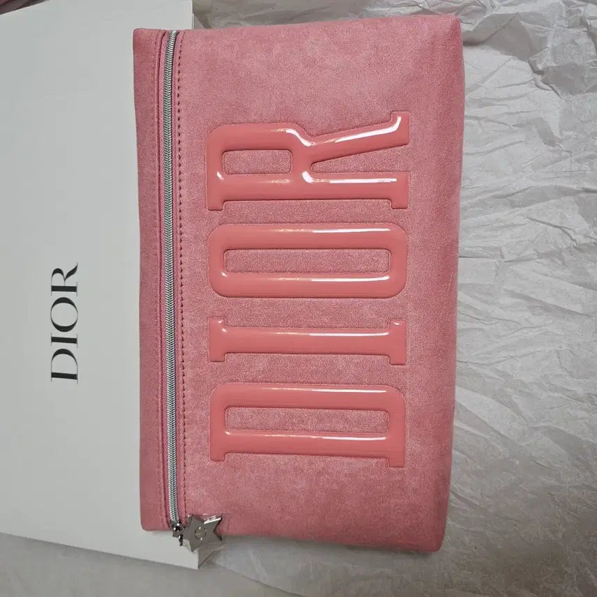 [BUNJANG] Dior Suede Clutch Pouch / 디올 스웨이드  클러치겸 파우치