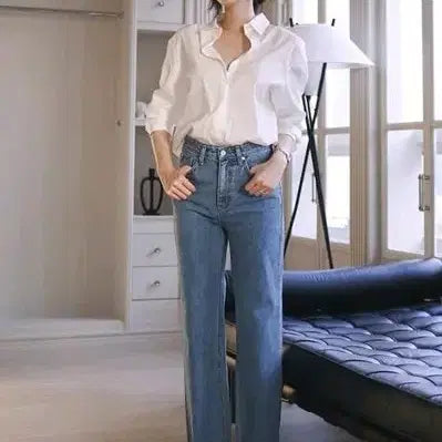 [BUNJANG] Straight Fit Denim Jeans / 스트레이트핏 데님