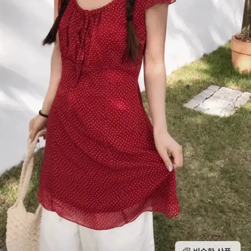 [BUNJANG] Clomantic Lara Heart Dot Dress / 촬영용 옷 팔아요