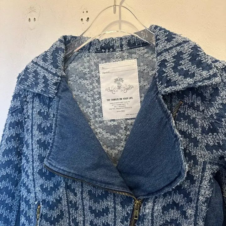 [BUNJANG] Tankus Denim Rider Jacket S / 탱커스 데님 라이더 자켓 S