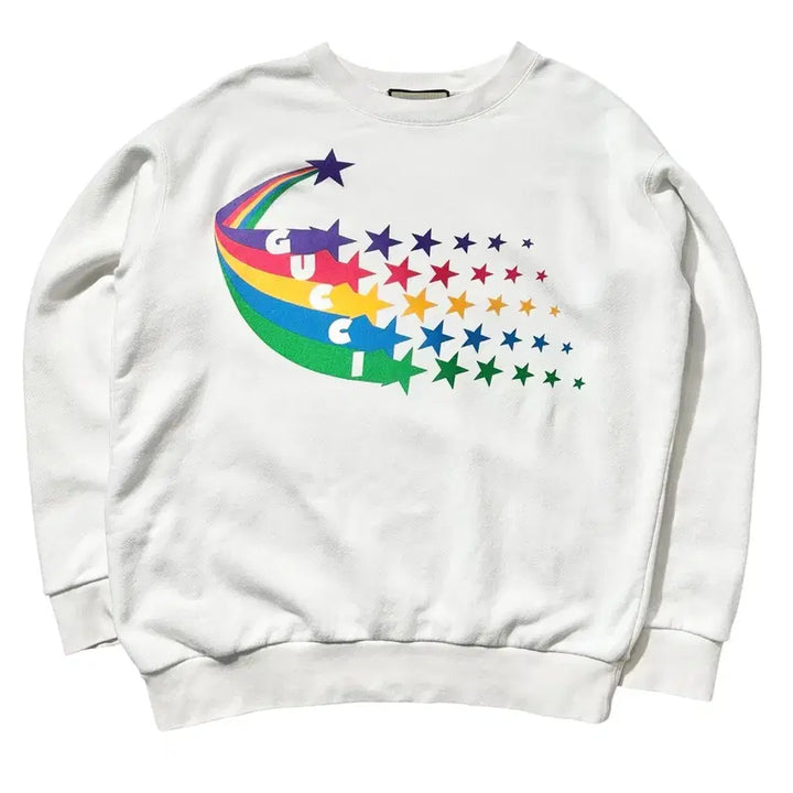 [BUNJANG] Gucci Rainbow Sweatshirt / [XL] Gucci 구찌 레인보우 맨투맨