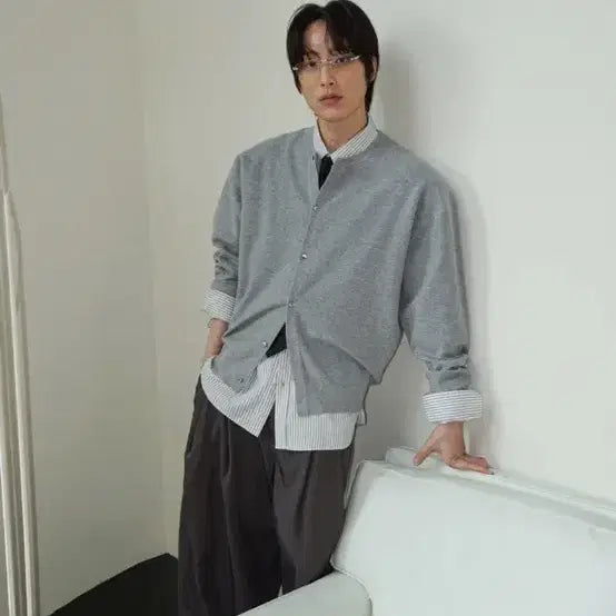 [BUNJANG] Mood Inside Gray Cardigan XL / 새상품) 무드인사이드 그레이 가디건 xl