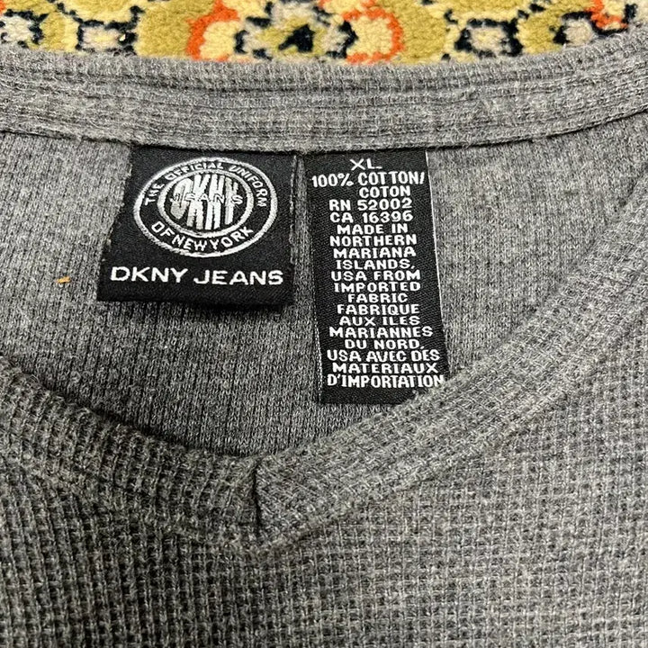 [BUNJANG] DKNY V-Neck Gray Knit Sweater / [XL] DKNY 브이넥 그레이 니트