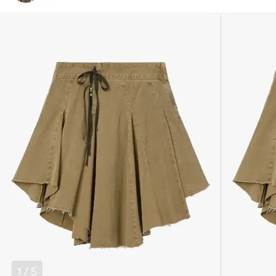 [BUNJANG] Pleated Skirt Beige / The open product 플리츠 스커트 베이지