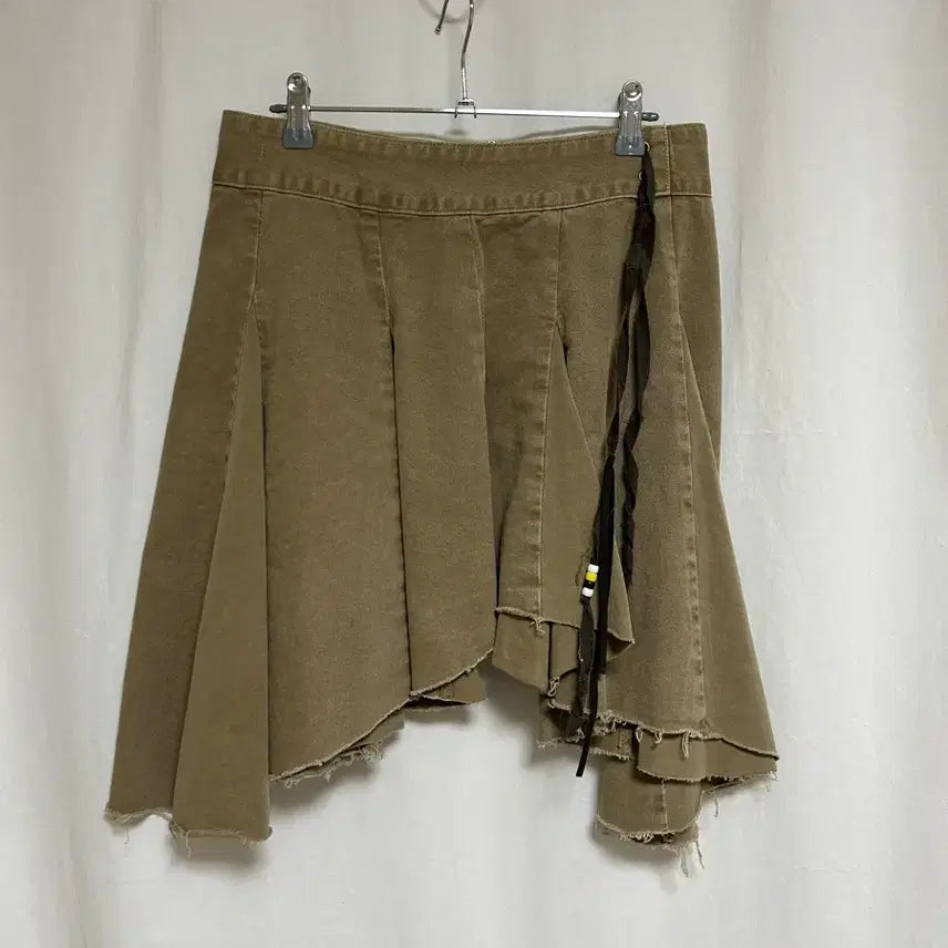 [BUNJANG] Pleated Skirt Beige / The open product 플리츠 스커트 베이지
