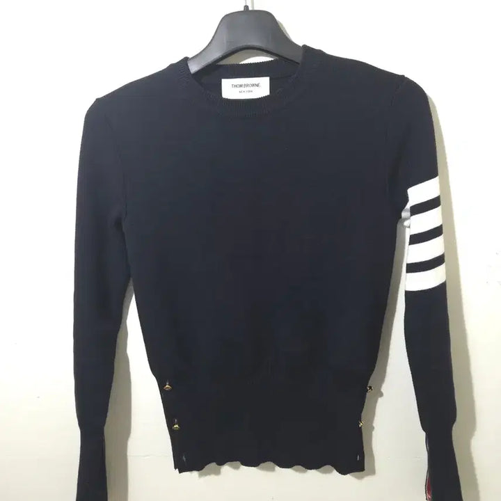 [BUNJANG] Thom Browne Milano Stitch Gold Knit Sweater / [새상품급] 톰브라운 여성 밀라노스티치 금장 니트 36Size