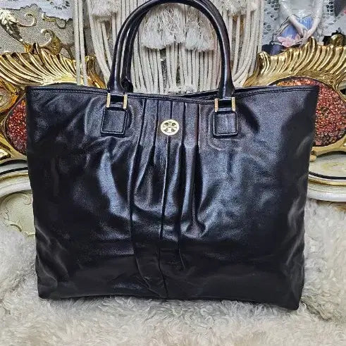 [BUNJANG] Tory Burch Black Leather Shoulder Bag / 토리버치 블랙 가죽 숄더백