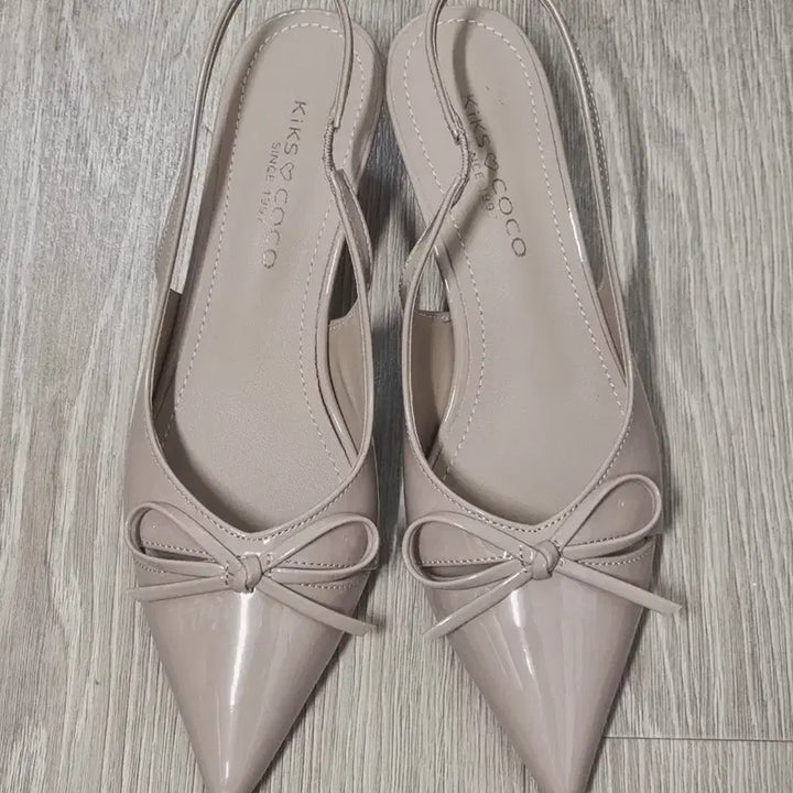 [BUNJANG] Slingback Pumps - Pink Beige - 240 - New / 여성슬랭백 여성구두 240 새상품