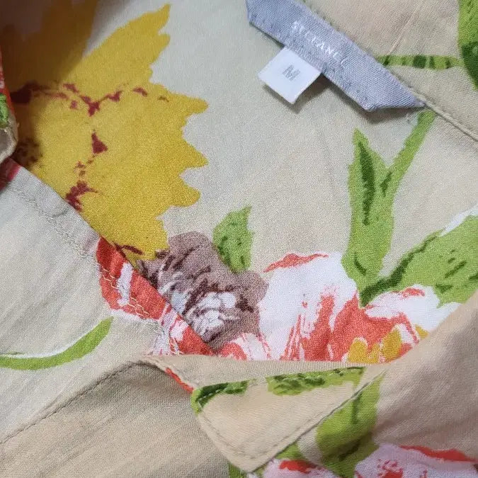 [BUNJANG] Stefanel Floral Pattern Long Sleeve Shirt / 스테파넬 플라워 패턴 긴팔 셔츠