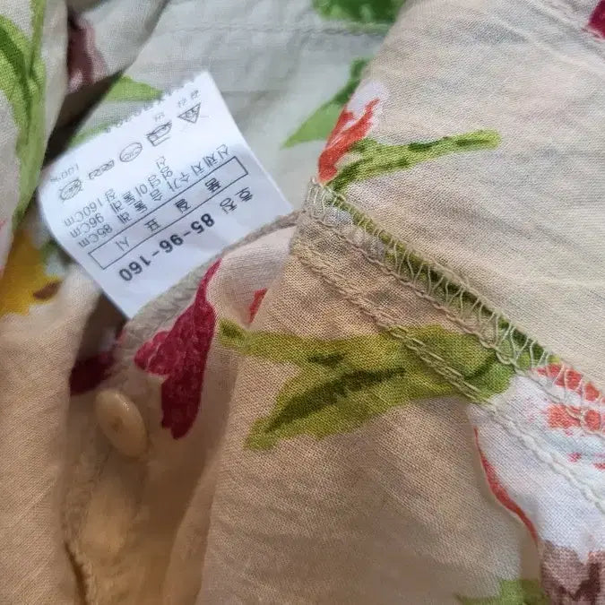 [BUNJANG] Stefanel Floral Pattern Long Sleeve Shirt / 스테파넬 플라워 패턴 긴팔 셔츠
