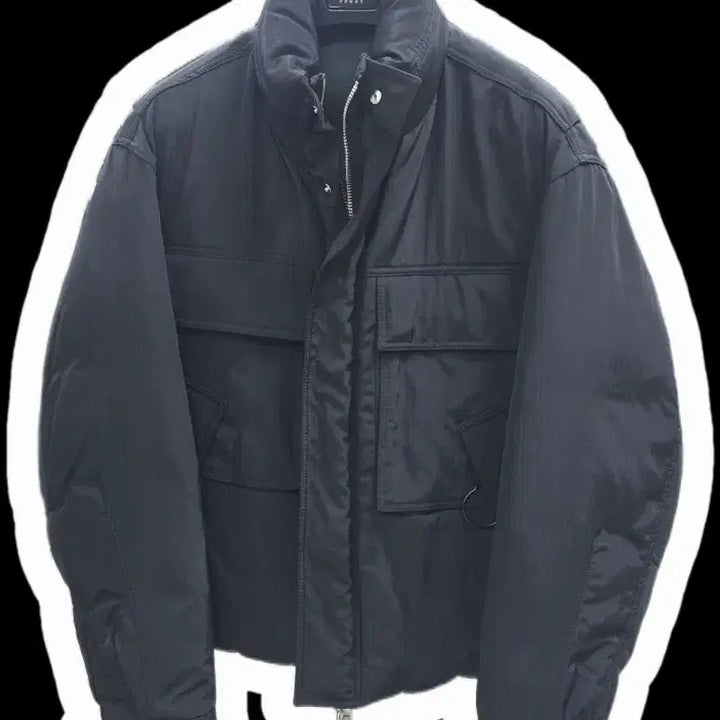 [BUNJANG] Solid Homme 128 Padded Jacket Black / 솔리드옴므 128패딩 블랙 46(95)