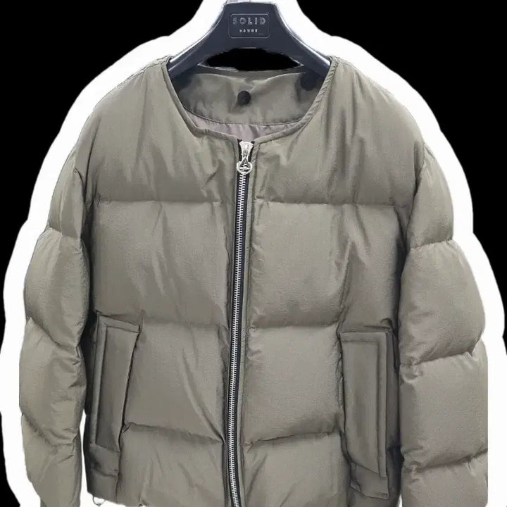 [BUNJANG] SOLID HOMME Hooded Padded Jumper / SOLID HOMME 후드 패딩 점퍼 카키 46(95)