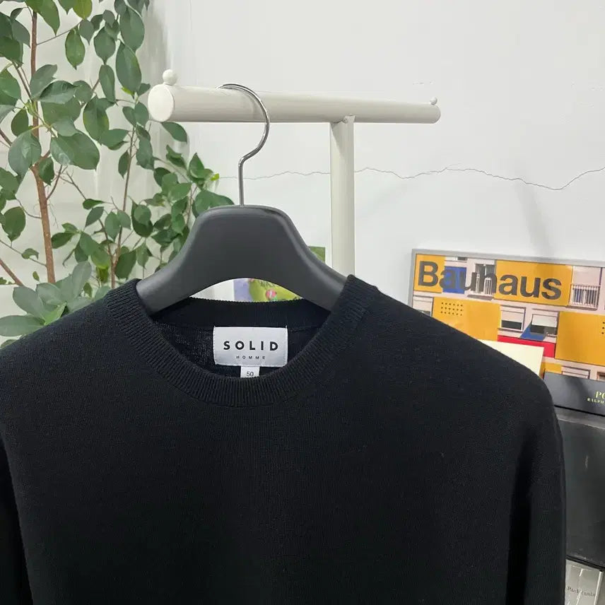 [BUNJANG] Solid Homme Crewneck Wool Knit (Size 50) / 솔리드옴므 크루넥 울니트 50
