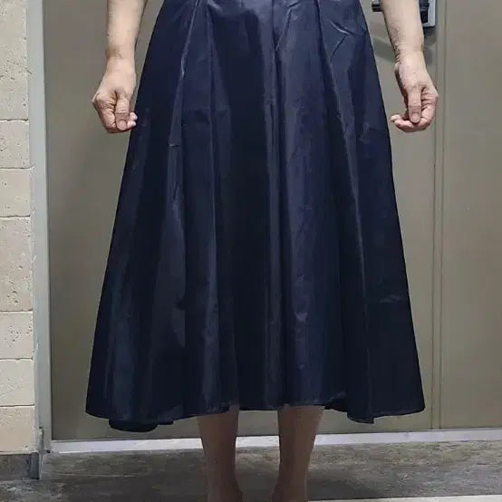 [BUNJANG] Time Prada Full Skirt / 타임 정품 프라다 소재 풀스커트 67~