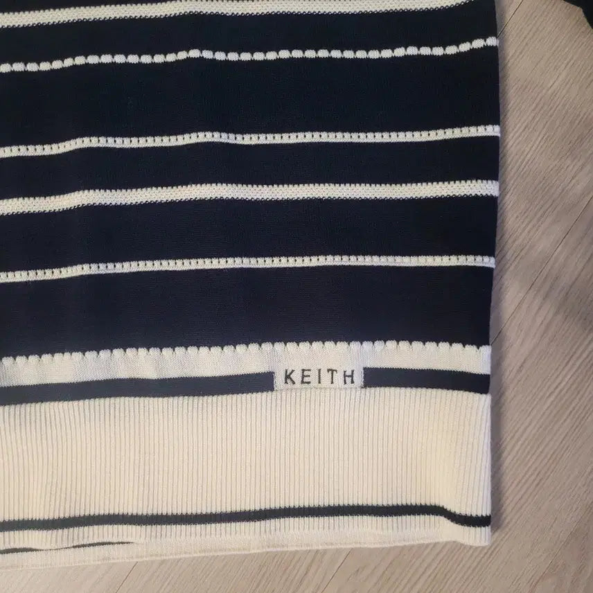 [BUNJANG] KEITH Striped Knit Long Sleeve / 새상품)KEITH 키이스 스트라이프 니트 긴팔
