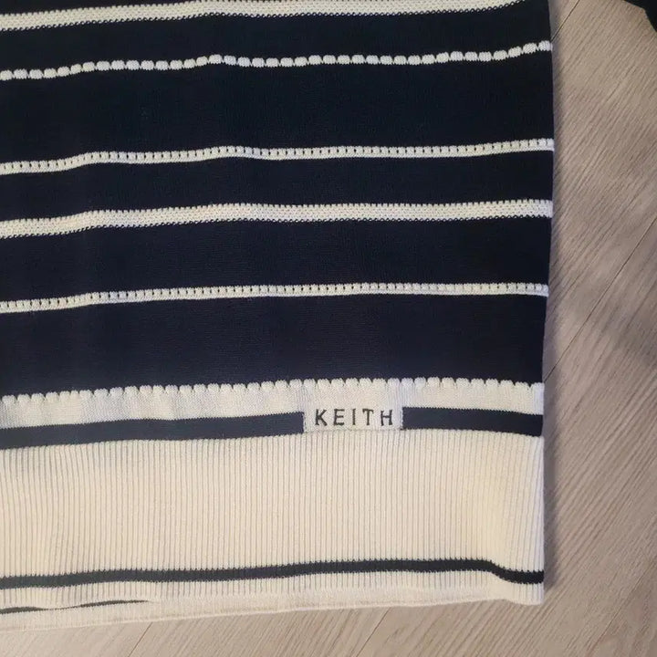 [BUNJANG] KEITH Striped Knit Long Sleeve / 새상품)KEITH 키이스 스트라이프 니트 긴팔