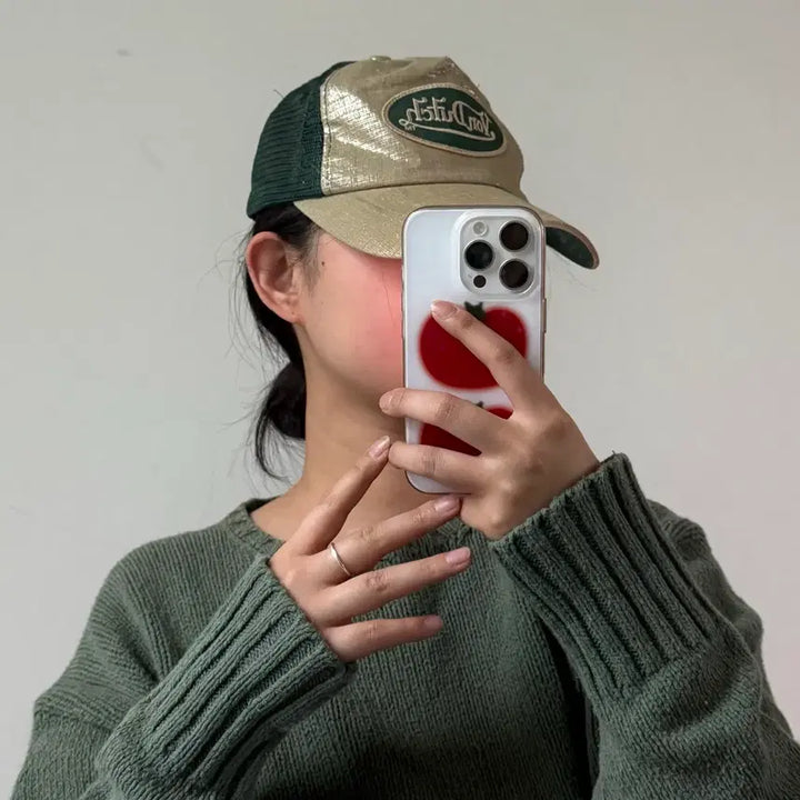 [BUNJANG] Bonpoint Green Mesh Ball Cap / 본더치 그린 메쉬 볼캡
