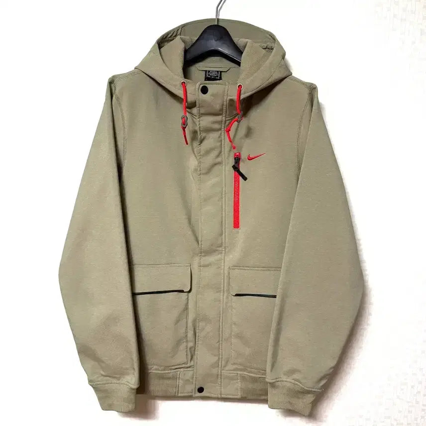 [SOLD OUT] [M,95]나이키 우븐 기모 후드 자켓 카키 베이지