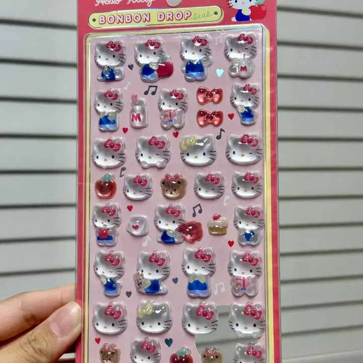 [BUNJANG] Sanrio Hello Kitty Bonbon Drop Seal Sticker / 산리오 헬로키티 봉봉드롭 씰 정품 스티커 입체스티커 교판