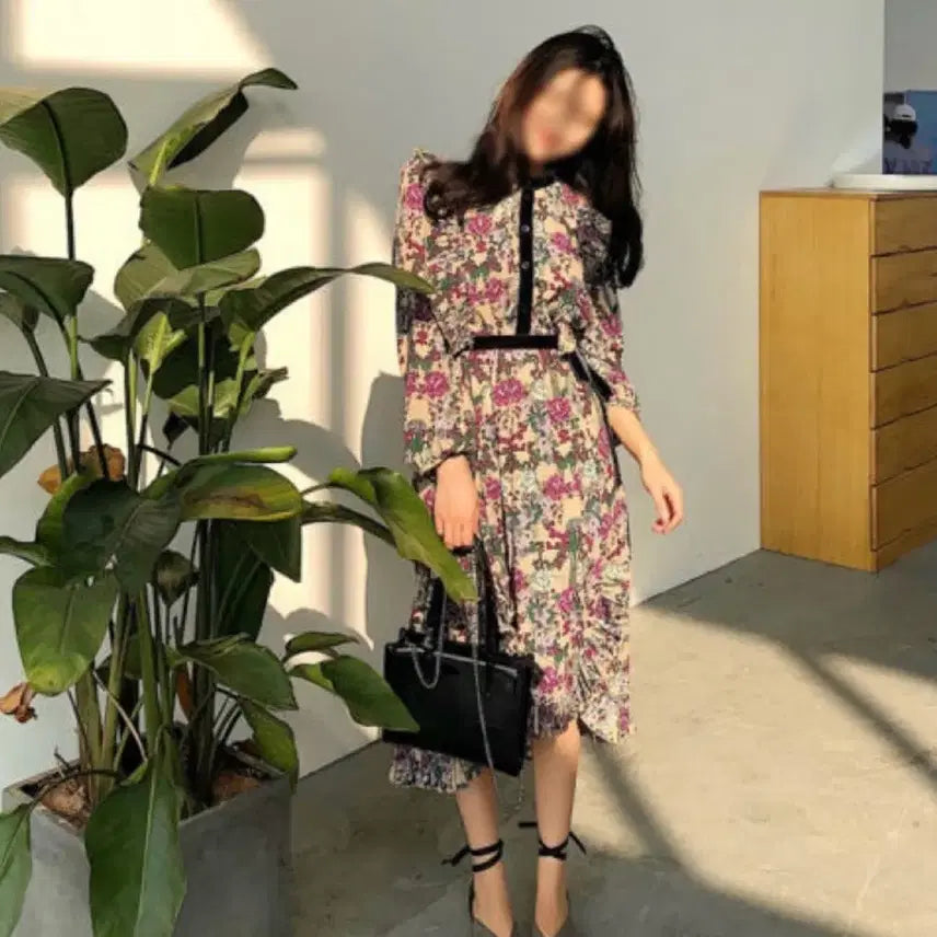 [BUNJANG] Floral Long Dress / 플라워 롱원피스 [66까지]