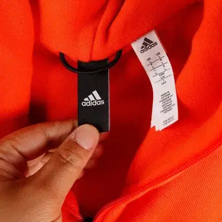 [BUNJANG] Adidas Orange Hoodie Zip-up / [L] 아디다스 오렌지 후드집업