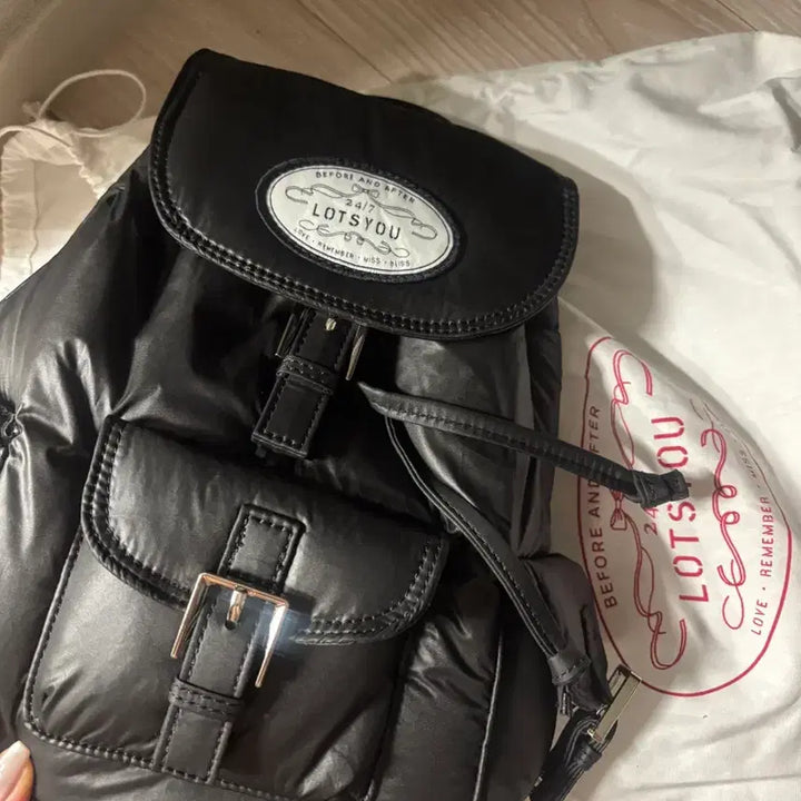 [SOLD OUT] 라츠유 백팩 노스텔지아 츄비 백팩 블랙 lotsyou backpack