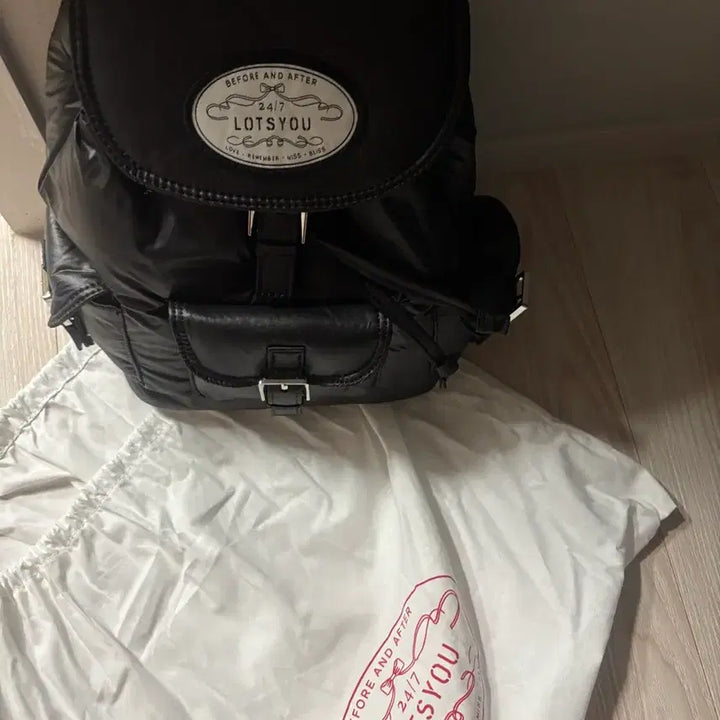[SOLD OUT] 라츠유 백팩 노스텔지아 츄비 백팩 블랙 lotsyou backpack