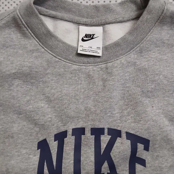 [BUNJANG] Nike Multi Logo Gray Sweatshirt / 나이키 멀티 로고 맨투맨 회색