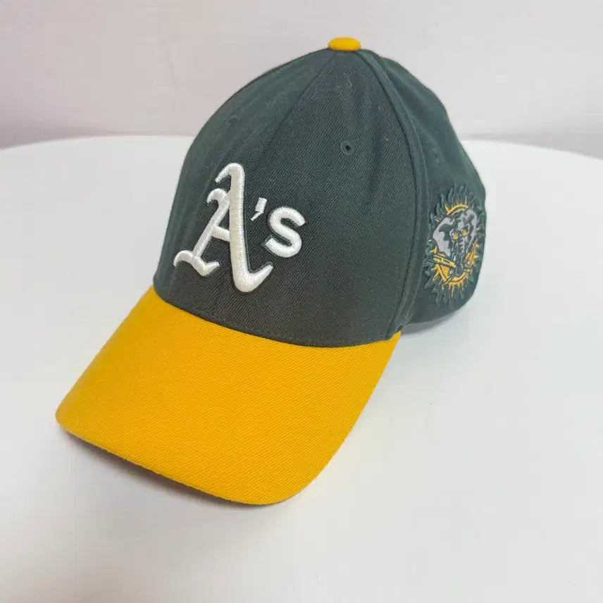 [BUNJANG] MLB Oakland Athletics Color Block Baseball Cap / MLB 오클랜드 애슬래틱스 배색 모자