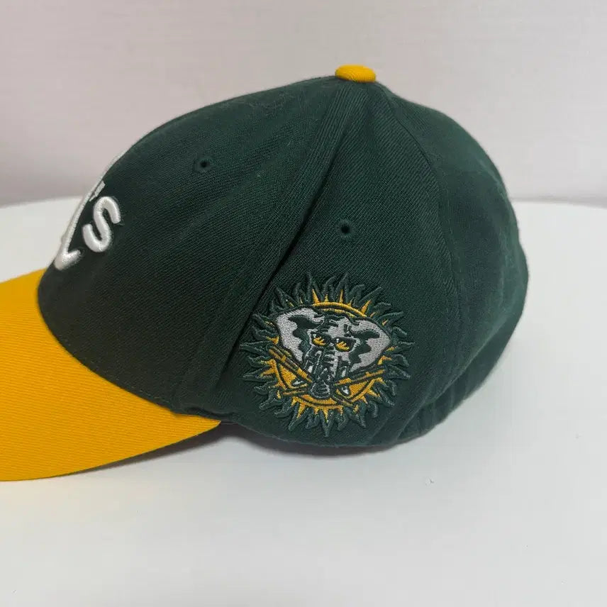[BUNJANG] MLB Oakland Athletics Color Block Baseball Cap / MLB 오클랜드 애슬래틱스 배색 모자