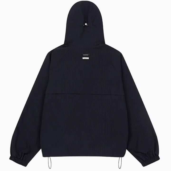 [BUNJANG] OHESIO Stripe Hooded Windbreaker Navy / 오헤시오 스트라이프 후드 윈드브레이커 네이비