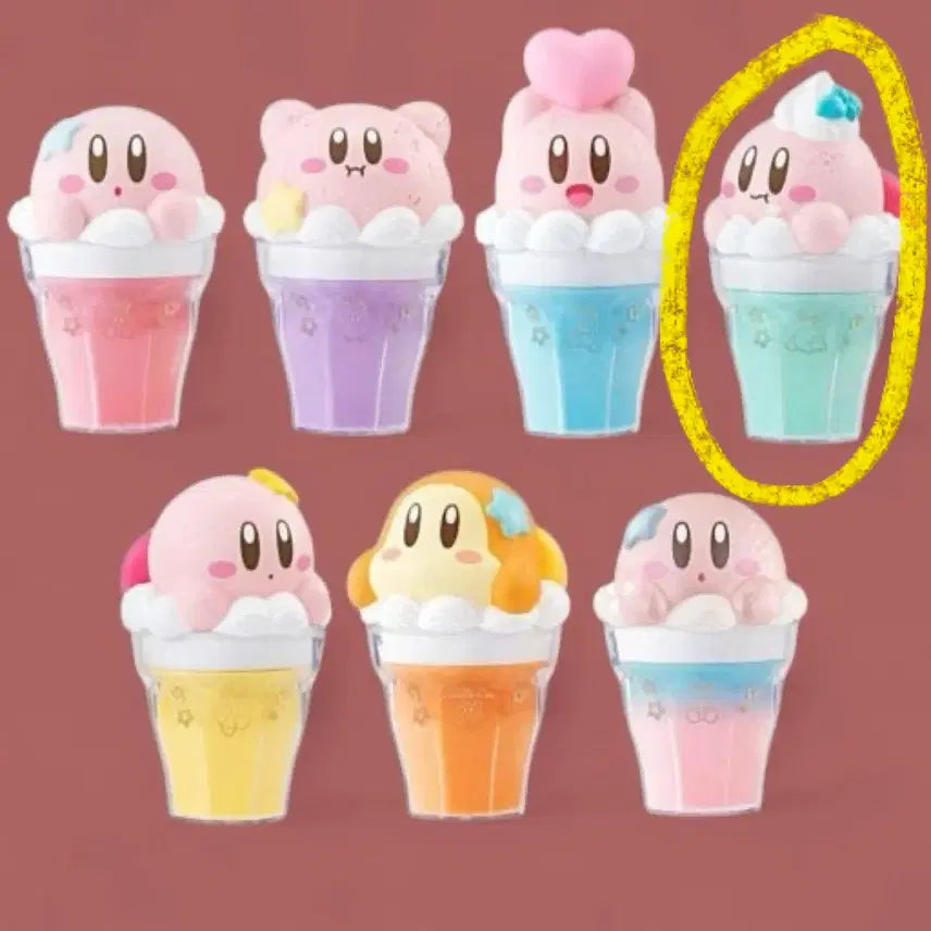 [BUNJANG] Kirby Chara-Latte Float Case Figure / 별의 커비 피규어 캬라떼 플로트 케이스
