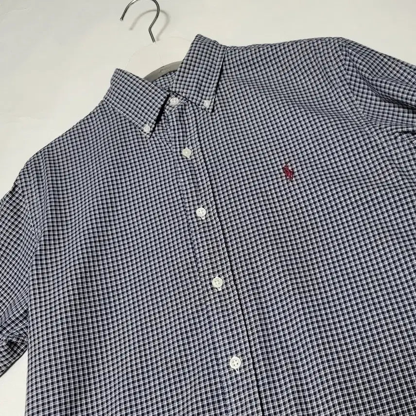 [BUNJANG] Polo Ralph Lauren Checkered Shirt / 95_폴로 체크 셔츠 네이비 랄프로렌