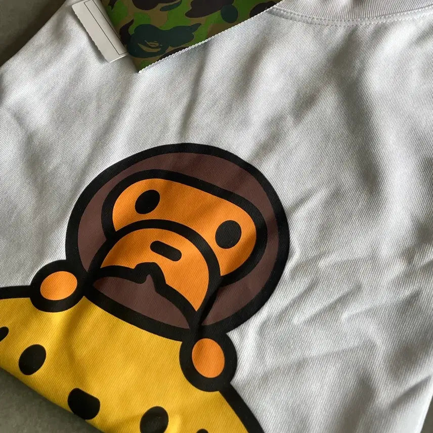 [SOLD OUT] 베이프 베이비 마일로 x 폼폼푸린 티셔츠 화이트 [S]