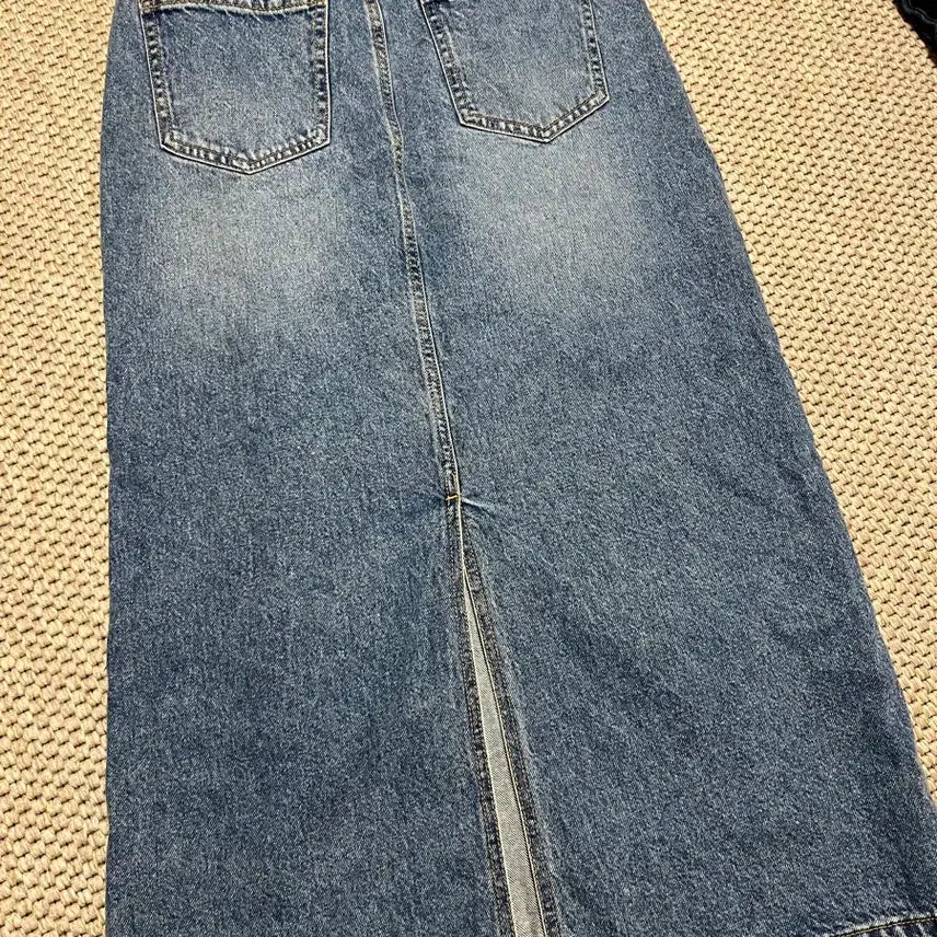 [BUNJANG] Denim Long Skirt / 청 데님 롱 스커트