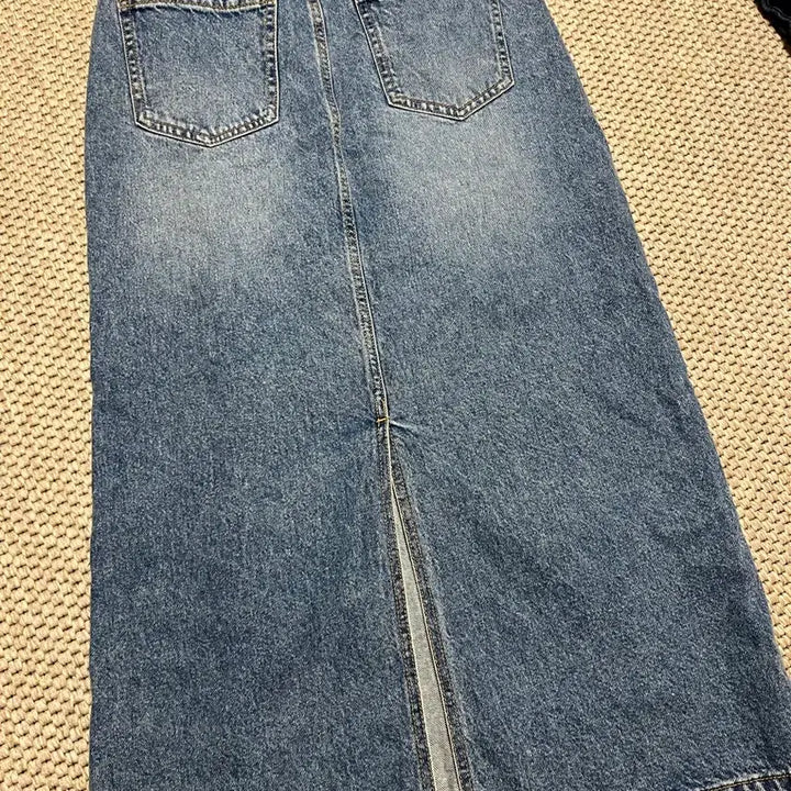 [BUNJANG] Denim Long Skirt / 청 데님 롱 스커트