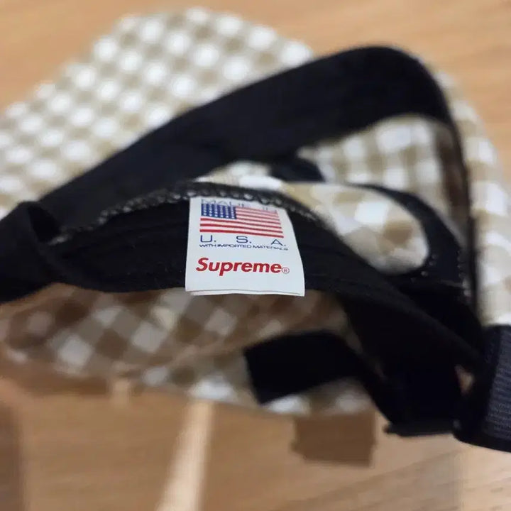 [BUNJANG] Supreme 23SS Gingham Camp Cap - Tan / 슈프림 23SS 깅엄 캠프캡 탄(Tan)