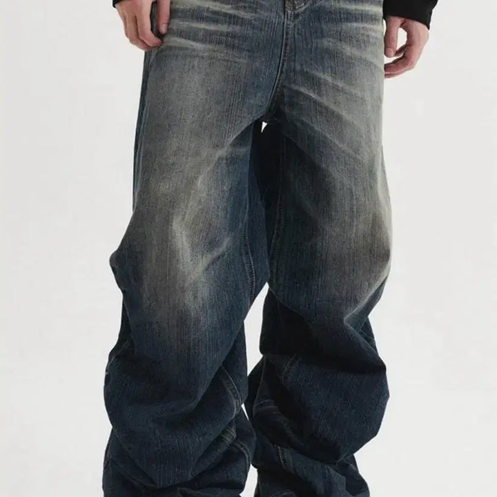 [BUNJANG] DSNR Overlap Denim Pants (Blue) / Dsnr 오버랩 데님팬츠 (블루)