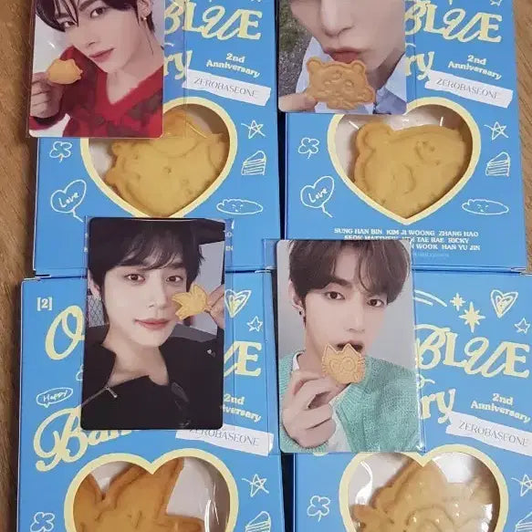 [BUNJANG] ZB1 Our Bakery Zhang Hao Kim Jiwoong Sung Hanbin Ricky Cookie Set Photocard / 제베원 아우어베이커리 장하오 김지웅 성한빈 리키 쿠키세트