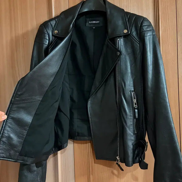 [BUNJANG] KASIBODY Italian Lambskin Leather Jacket Black / 이태리 양가죽 자켓 여자 카시바디 KASIBODY