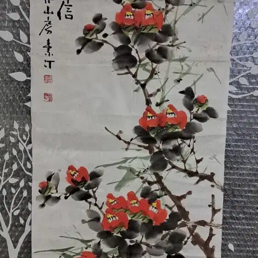 [BUNJANG] Oriental Painting Camellia Painting / 동양화 동백그림 화조도