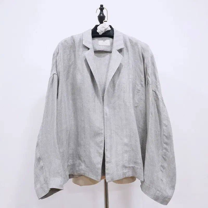 [BUNJANG] 8times 100% Linen Herringbone Jacket / 에잇타임즈 린넨100 헤링본 자켓