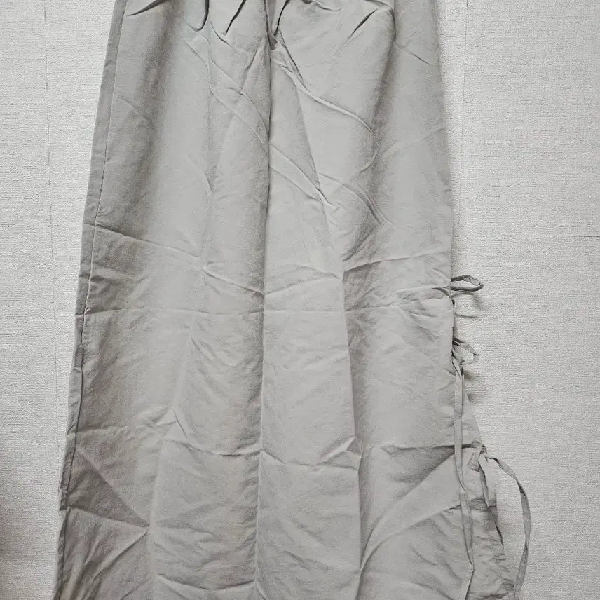 [BUNJANG] White Tie-Waist Long Skirt / 화이트 끈 롱 스커트 Free 사이즈 새상품